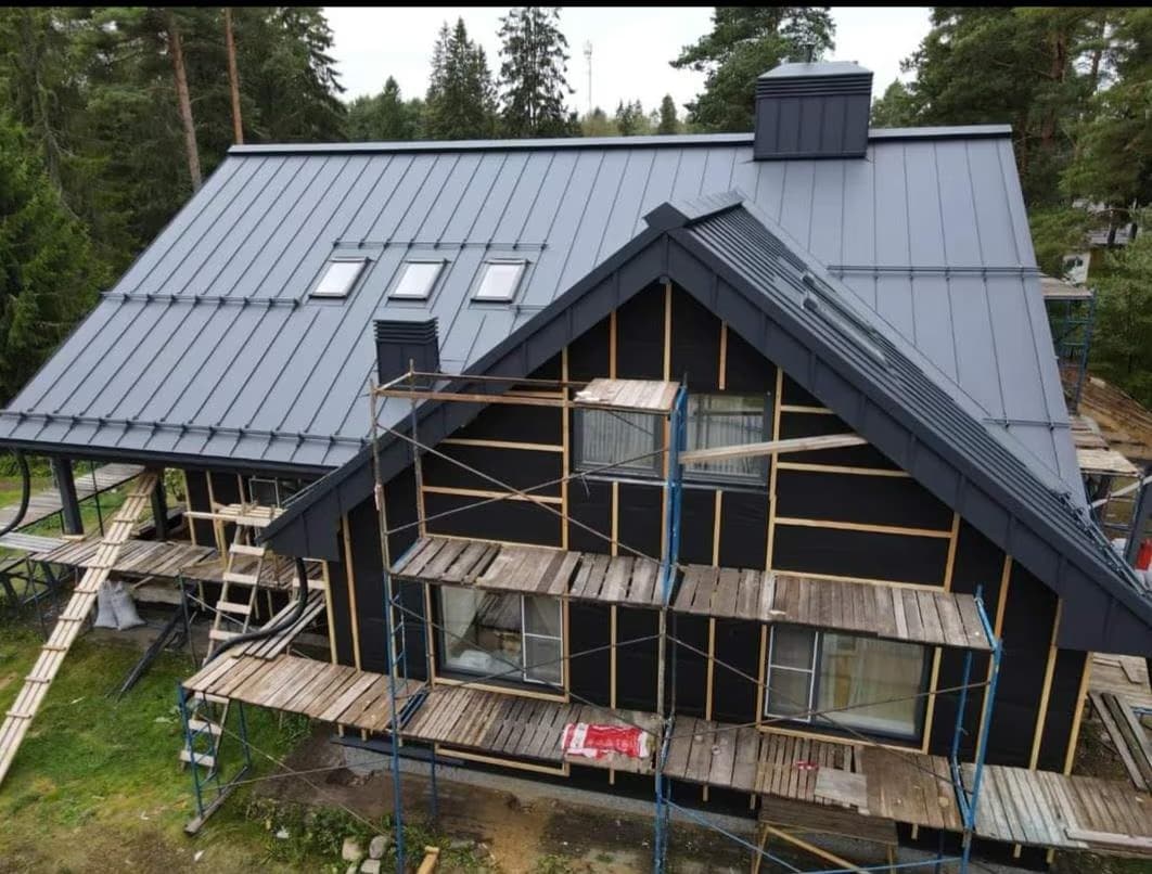 Haymana ilçesinde fırtına sonrası onarılan kiremit kenet çatı projesi